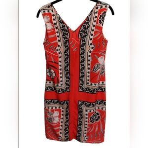 Halogen Red V-Neck Sleeveless Sundress Mini